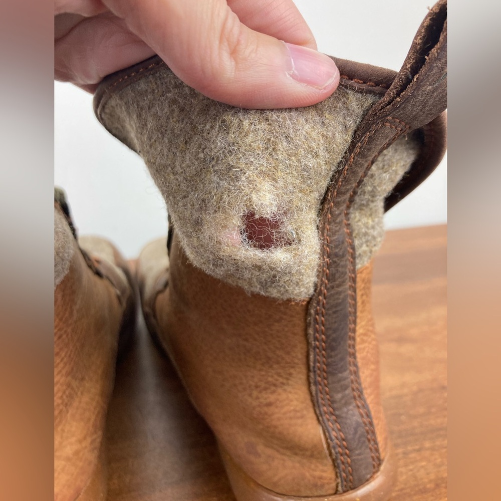 Chaco Barbary Boots Pinecone Leather Casual Lace Up Ankle Hiking Wool Women’s 7. - Picture 7 of 14